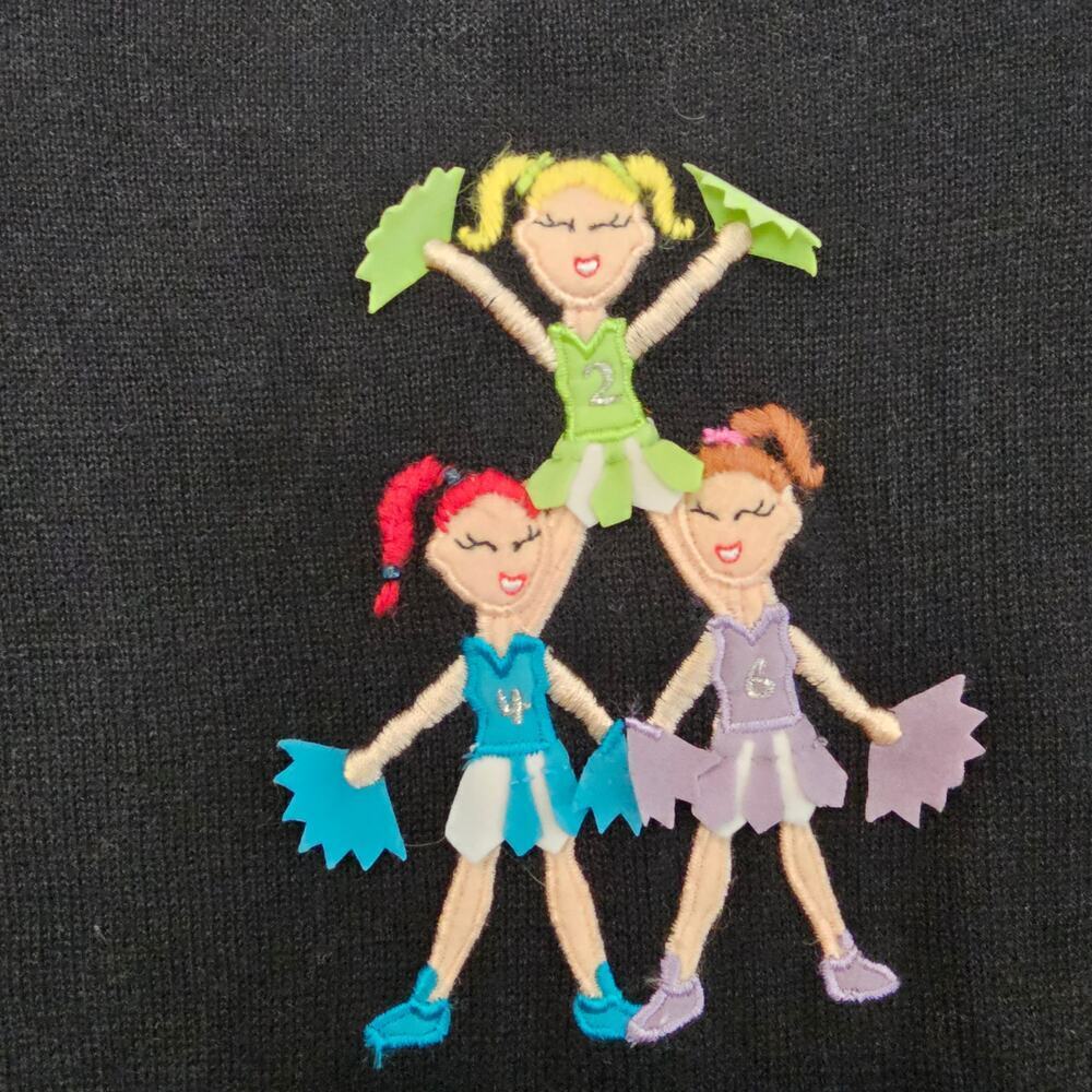 Vintage Jack B. Quick Cardigan Women Lrg 90s School Spirit Cheer Band Whimsical - Picture 9 of 13